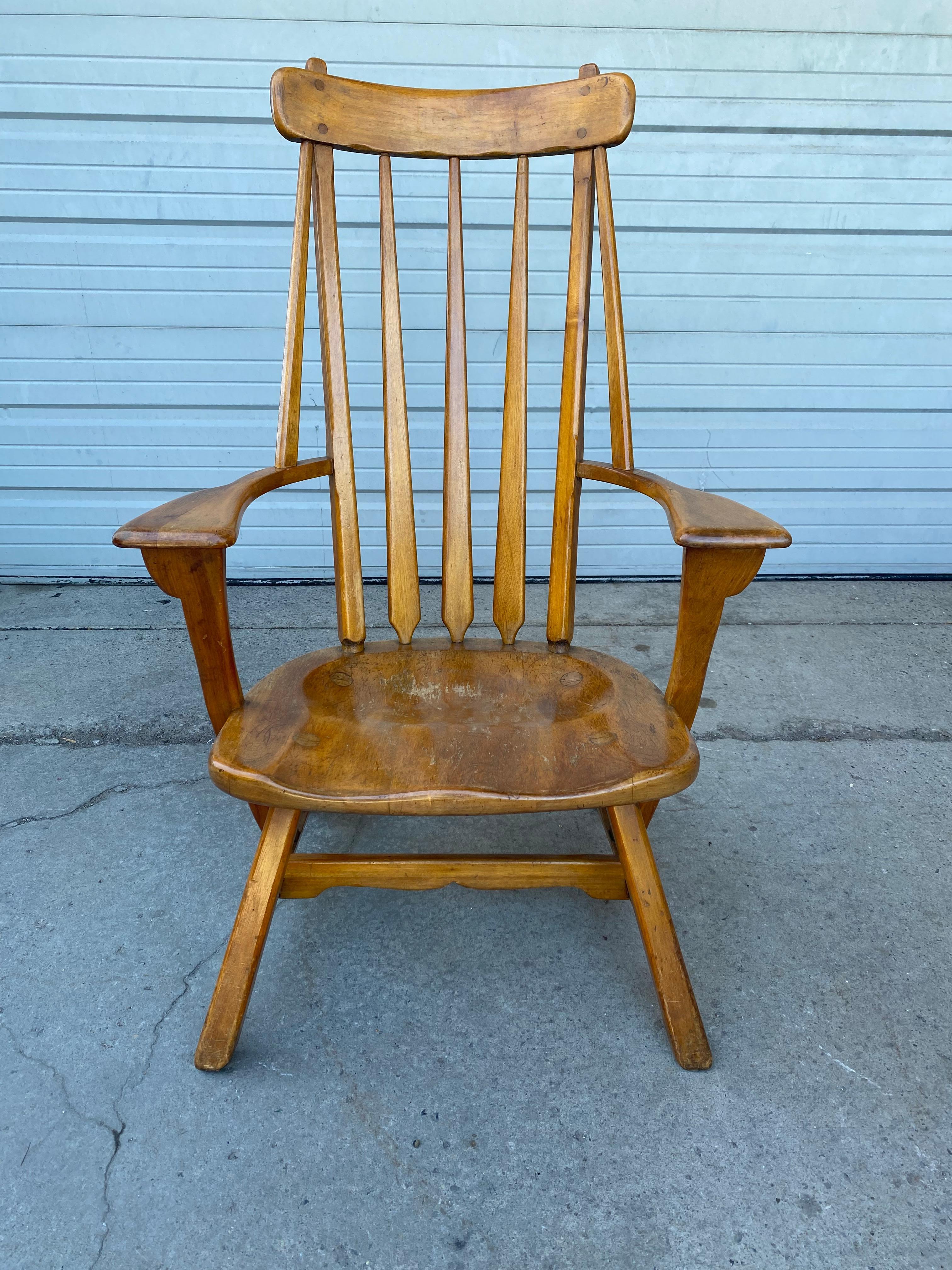 Mid-20th Century Windsor Armchair Sikes Chair Company by Herman de Vries, Designer For Sale