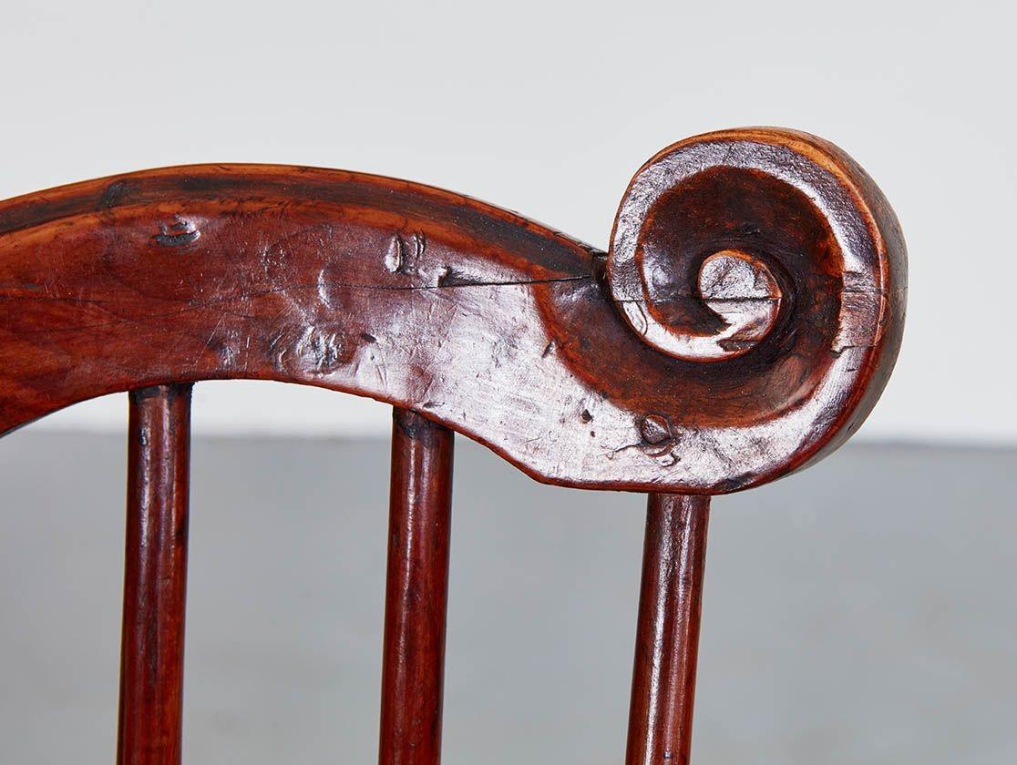 Windsor-Sessel mit geschwungenen Ohren (19. Jahrhundert) im Angebot