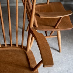 "Windsor" armchairs by Riki Watanabe, Japan, 1990s