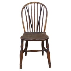Windsor Chair in Solid Wood, England, 19th Century