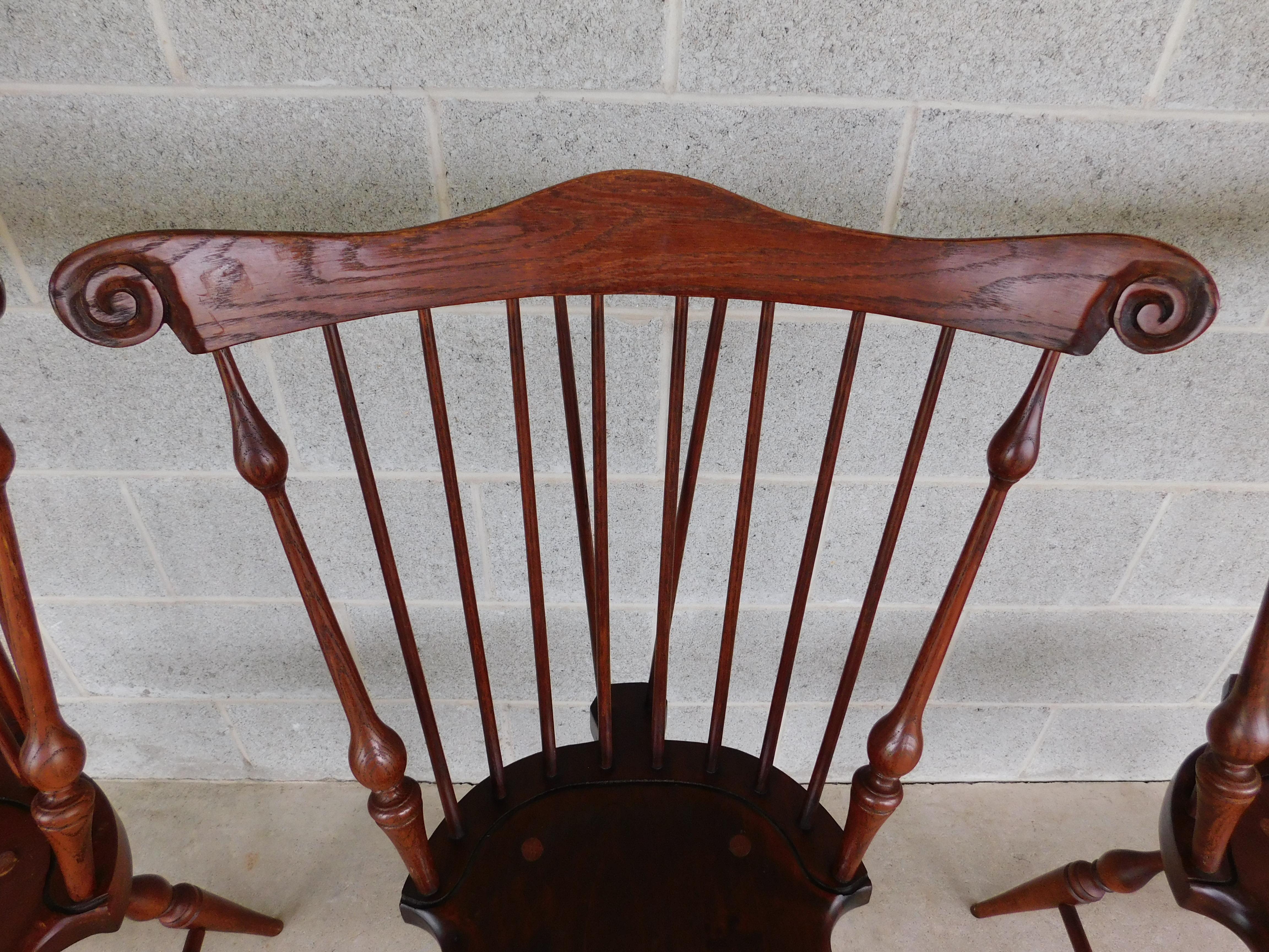 Windsor-Beistellstühle mit Fächerrückenlehne und Kettenrückenlehne von Tubb - 4er-Set (Holz)