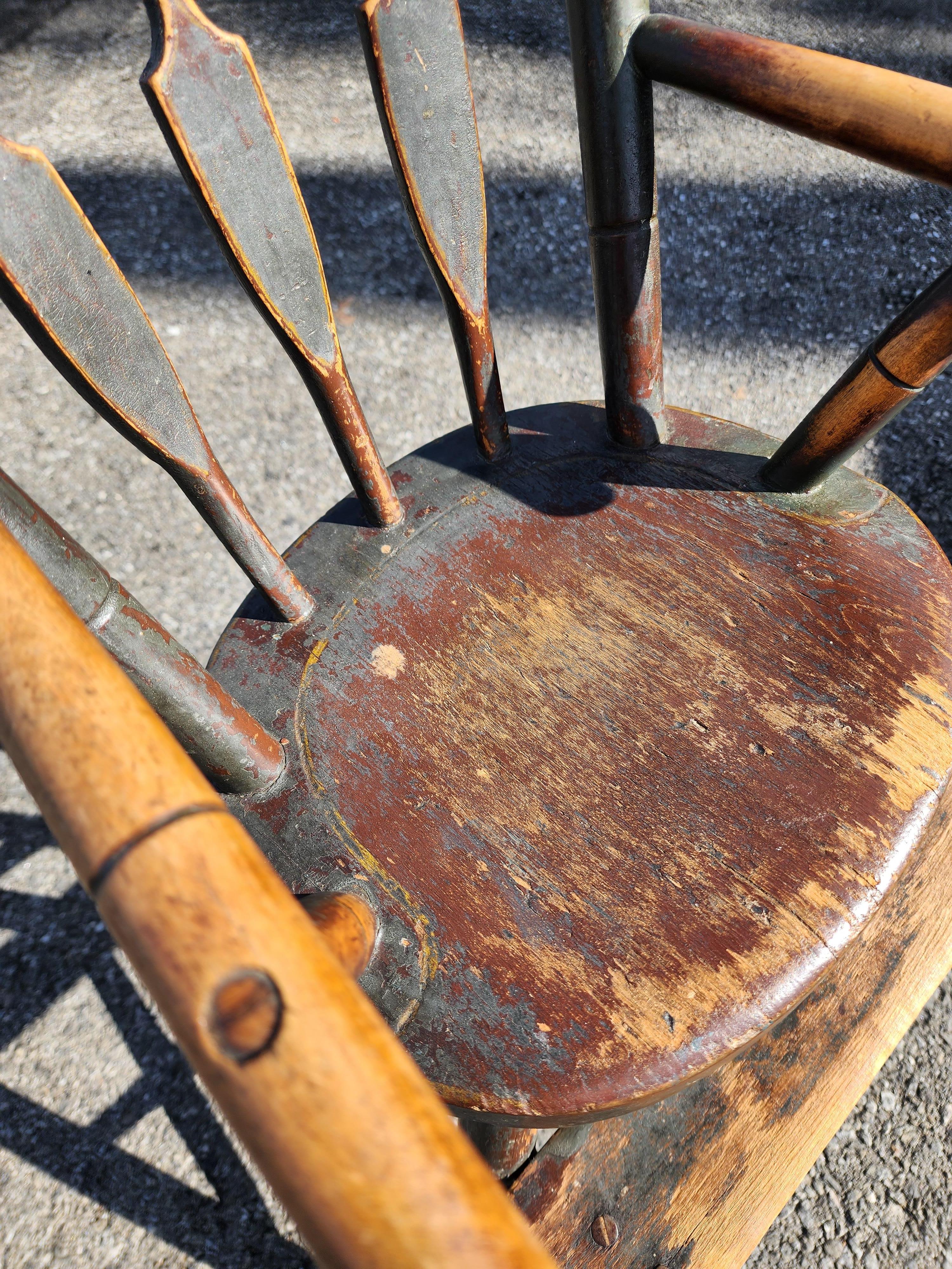 Early 19th Century Windsor Highchair In Original Paint Circa 1820 For Sale