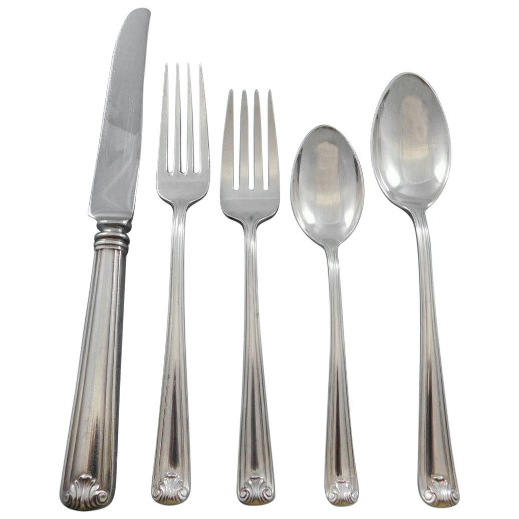 Windsor Manor by Watson Sterling Silver Flatware Set 8 Service 55 Pieces Scarce For Sale