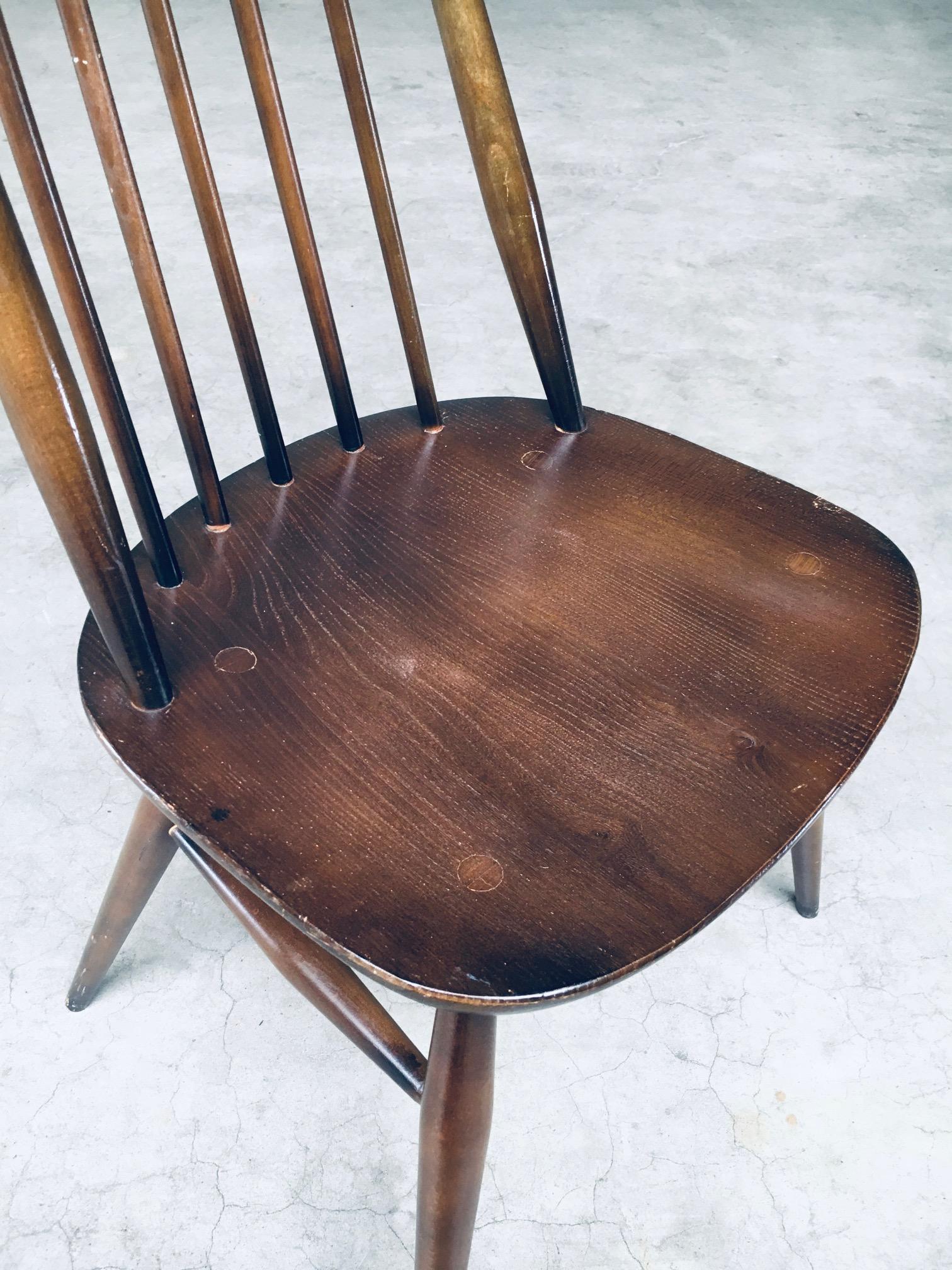 Ensemble de chaises de salle à manger Windsor « Moore » par Ercol, Angleterre, années 1970 8