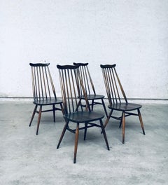 Windsor 'Moustache' Dining Chair set by Ercol, England 1970's