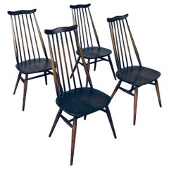 Windsor 'Moustache' Dining Chair set by Ercol, England 1970's