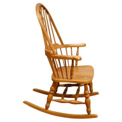 Windsor Rocking Chair - Hand Carved English Farmhouse Chairs