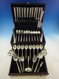 Windsor Rose by Watson Sterling Silver Flatware Set for 12 Service 70 Pieces