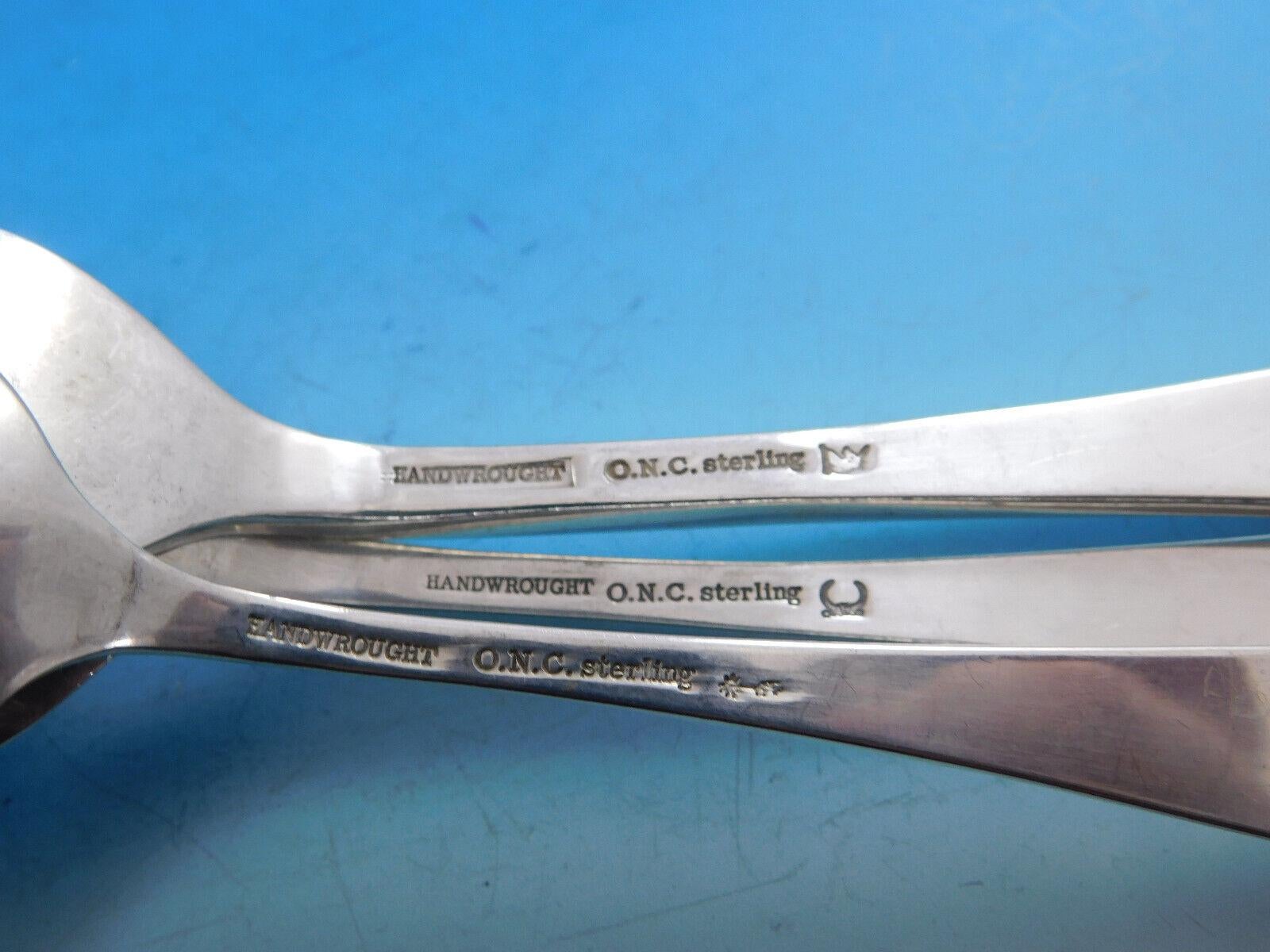 Argento 925 Windsor Shell by Old Newbury Crafters Set di posate in argento sterling 52 pezzi per la cena in vendita