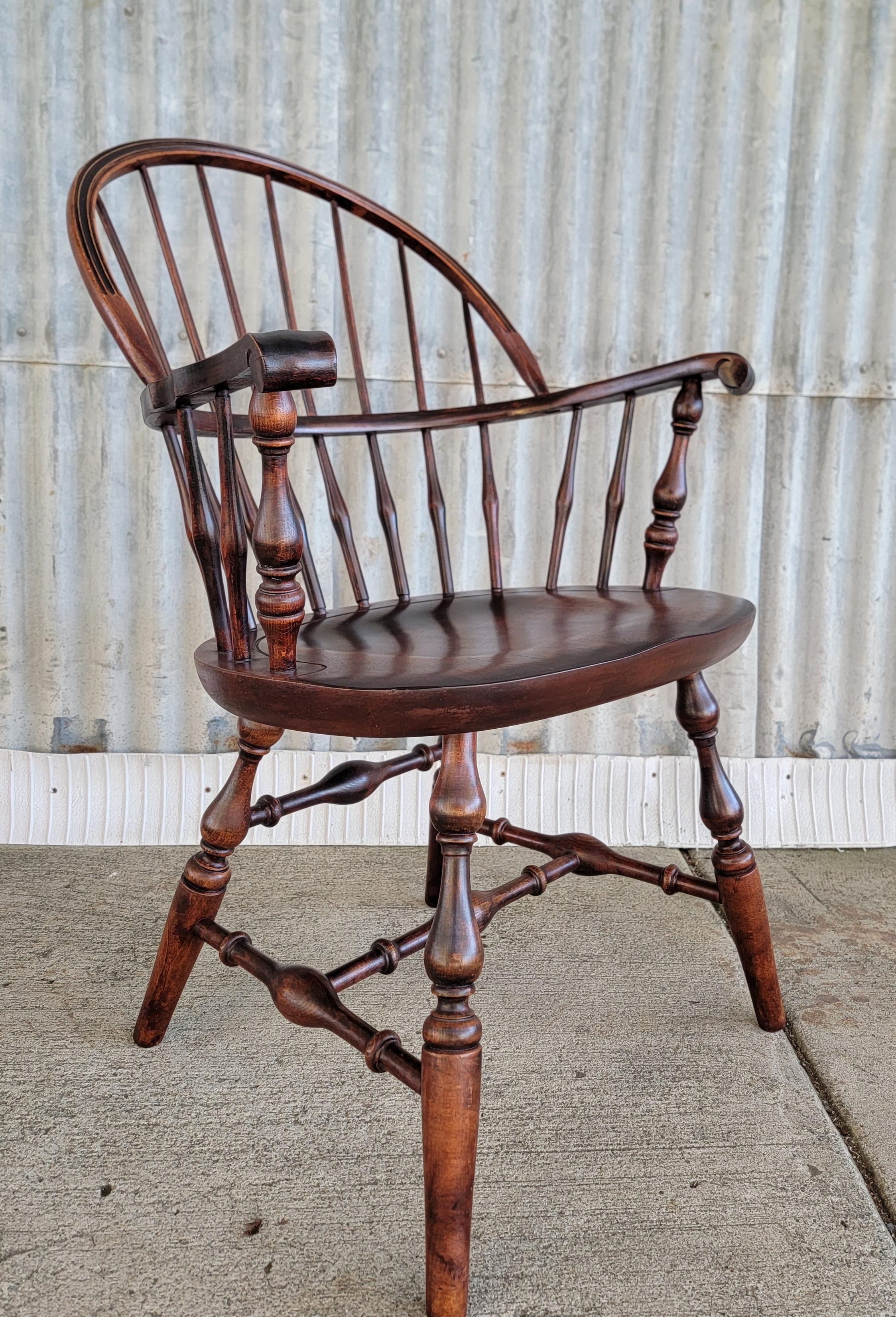 20th Century Windsor Style Chair by Nichols & Stone For Sale