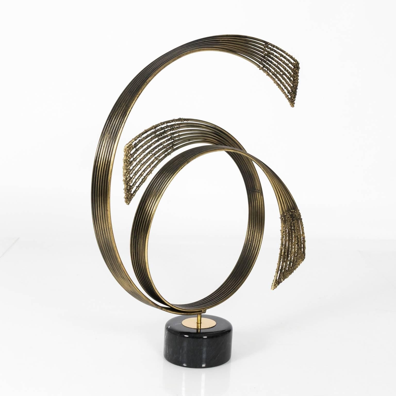 20th Century Windswept Brass Sculpture by Curtis Jere For Sale
