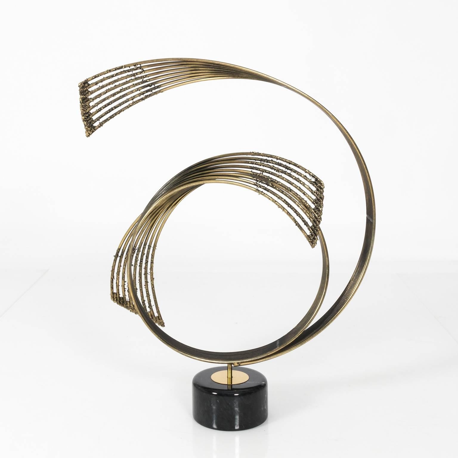 Windswept Brass Sculpture by Curtis Jere For Sale 1