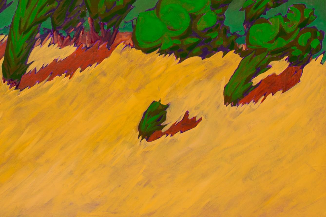 Windswept von James Mattison, 48x48, Öl auf Holz-Leinwand, 2023 im Zustand „Neu“ im Angebot in Deland, FL