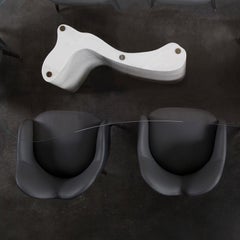 Modern Windy Marble Dining Table, Calacatta, Handmade in Portugal by Greenapple