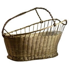 Used Wine bottle basket for serving France 1960.