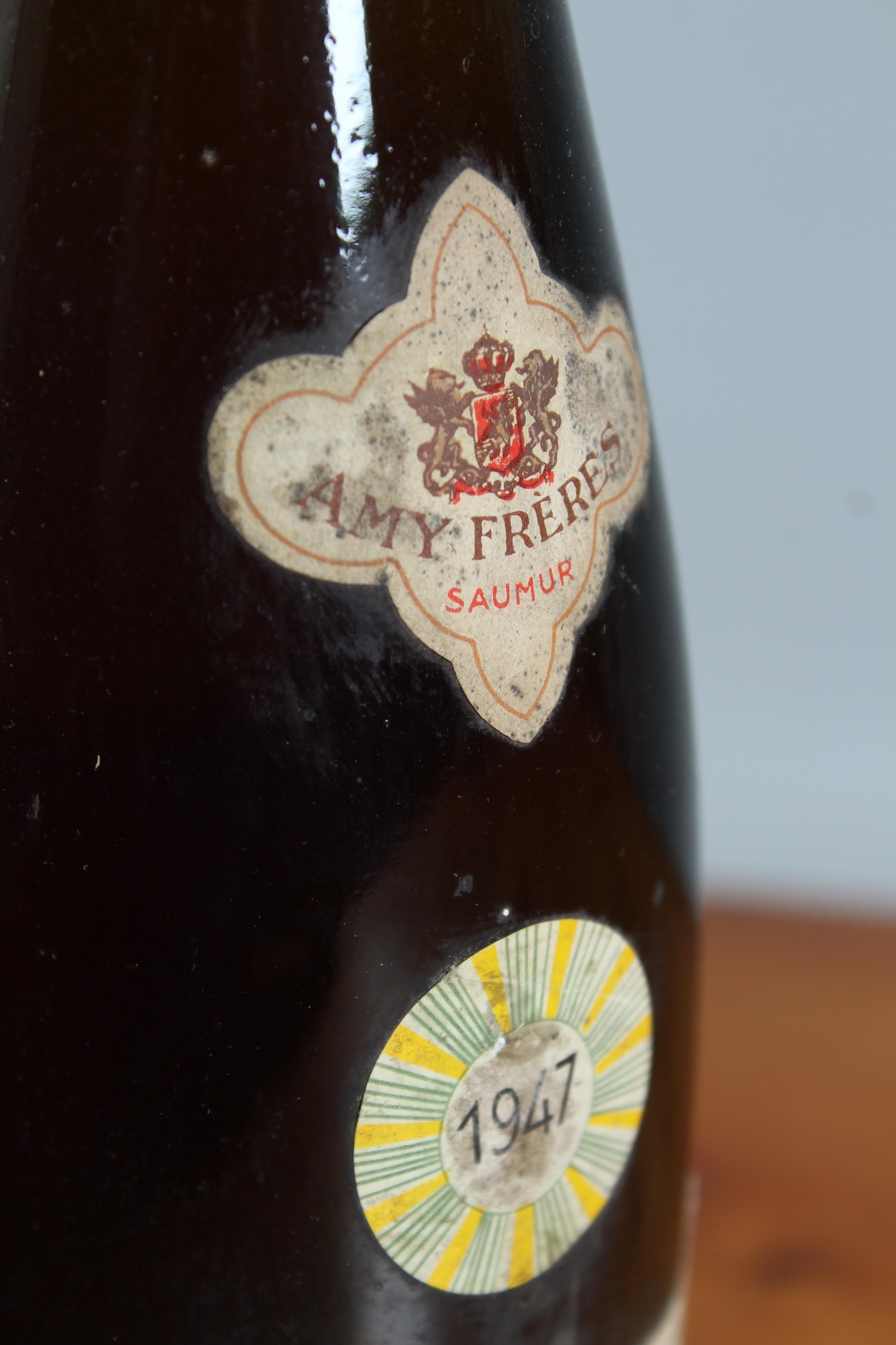 Mid-20th Century Wine Bottle, Coteaux Du Layon, 1947 For Sale