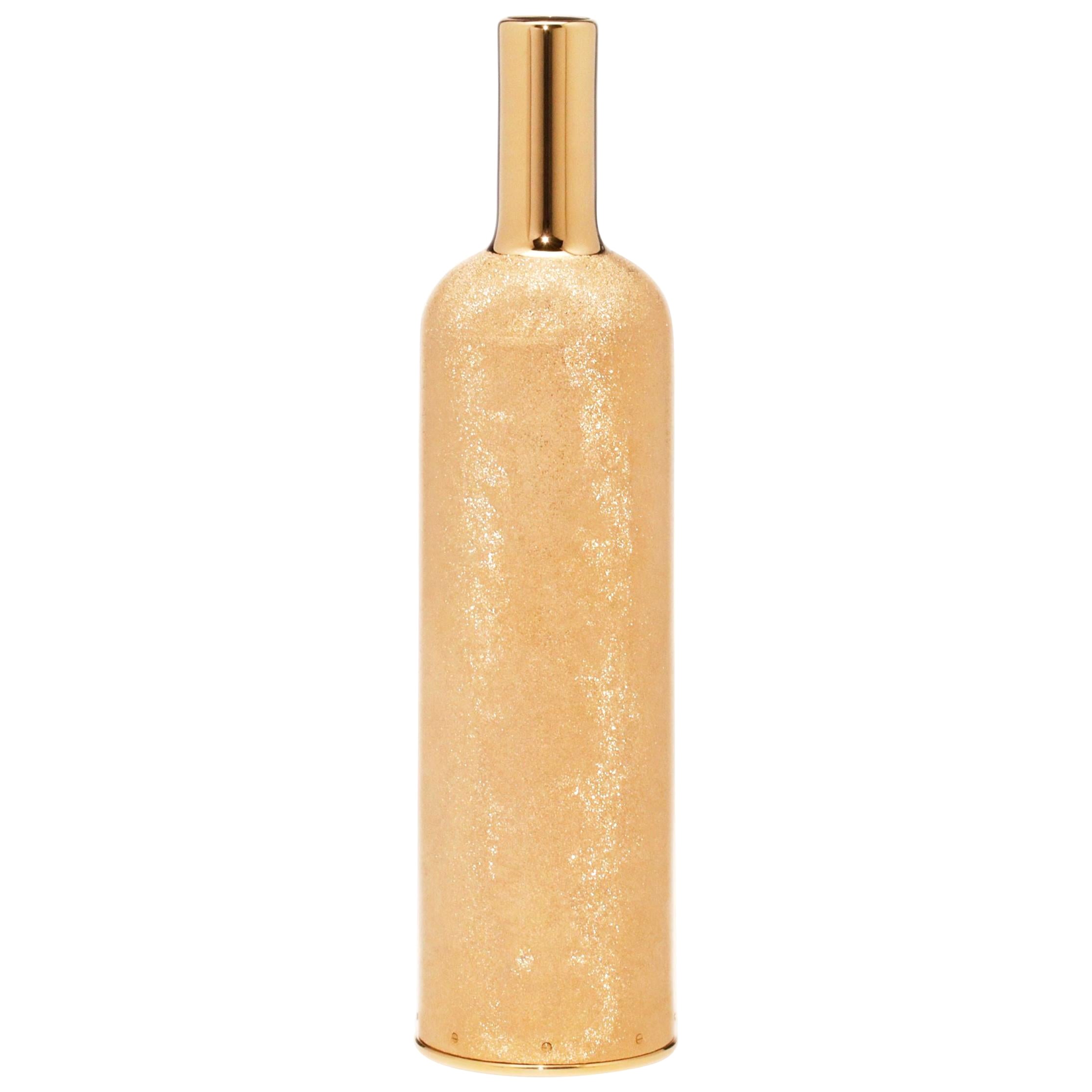 Funda para Botella de Vino, Regalo de Lujo, Plata Pura 999/°°,  Luz del sol, Italia, 2018