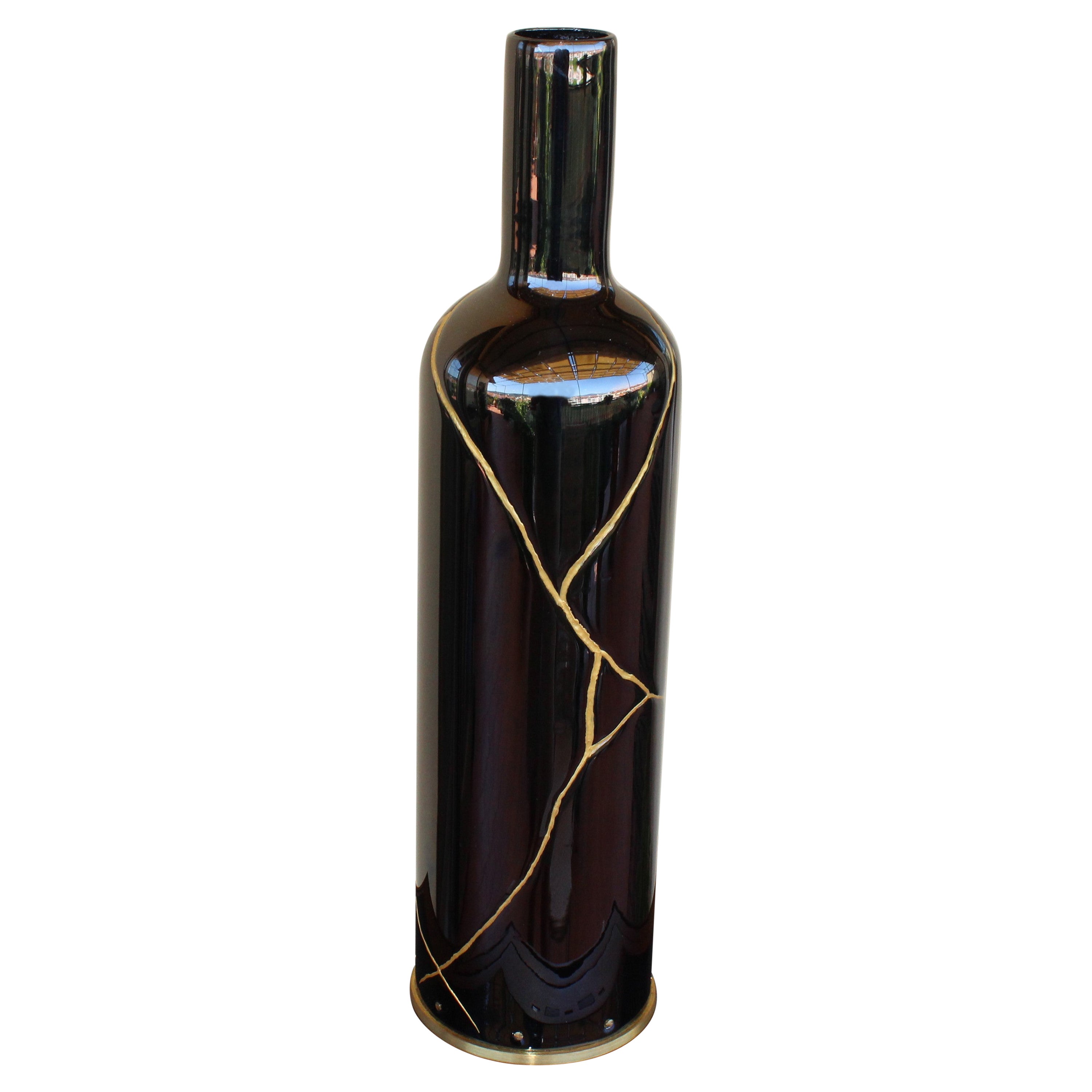 Funda para Botella de Vino, Plata Pura Maciza, Recuerdos de Japón, Regalo Ideal, 2018, Italia