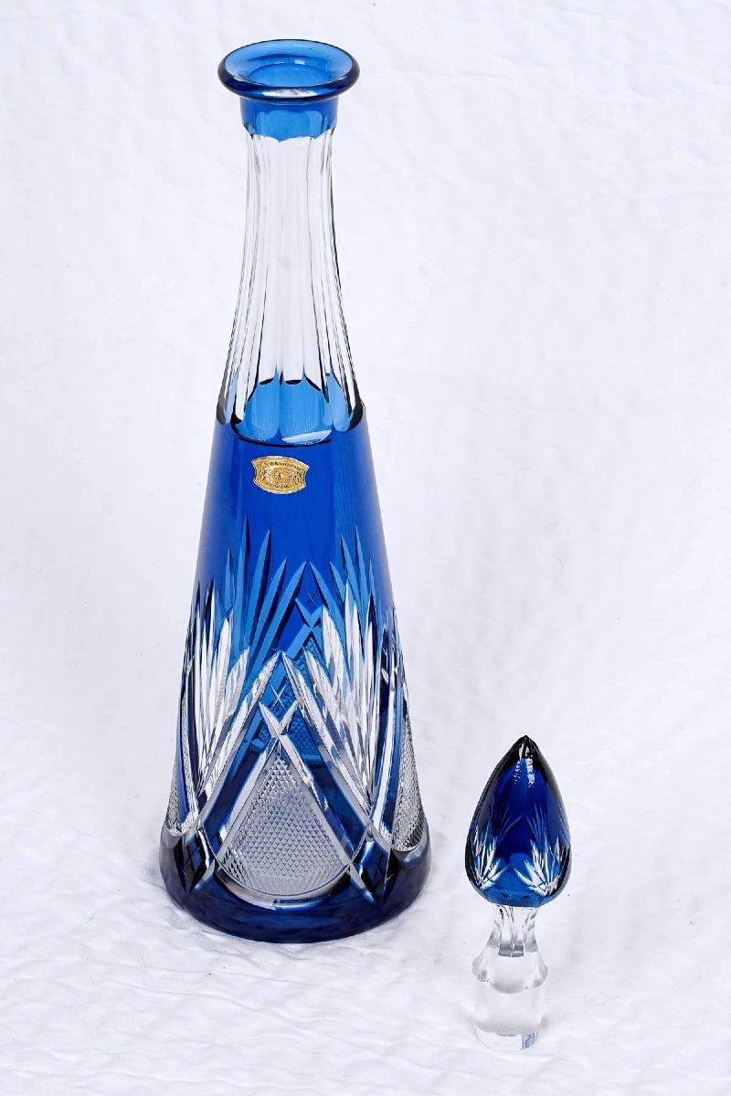 Other Wine Carafe - Cristallerie Val Saint-lambert - Model: Pyramid - Period: 20th Cen For Sale