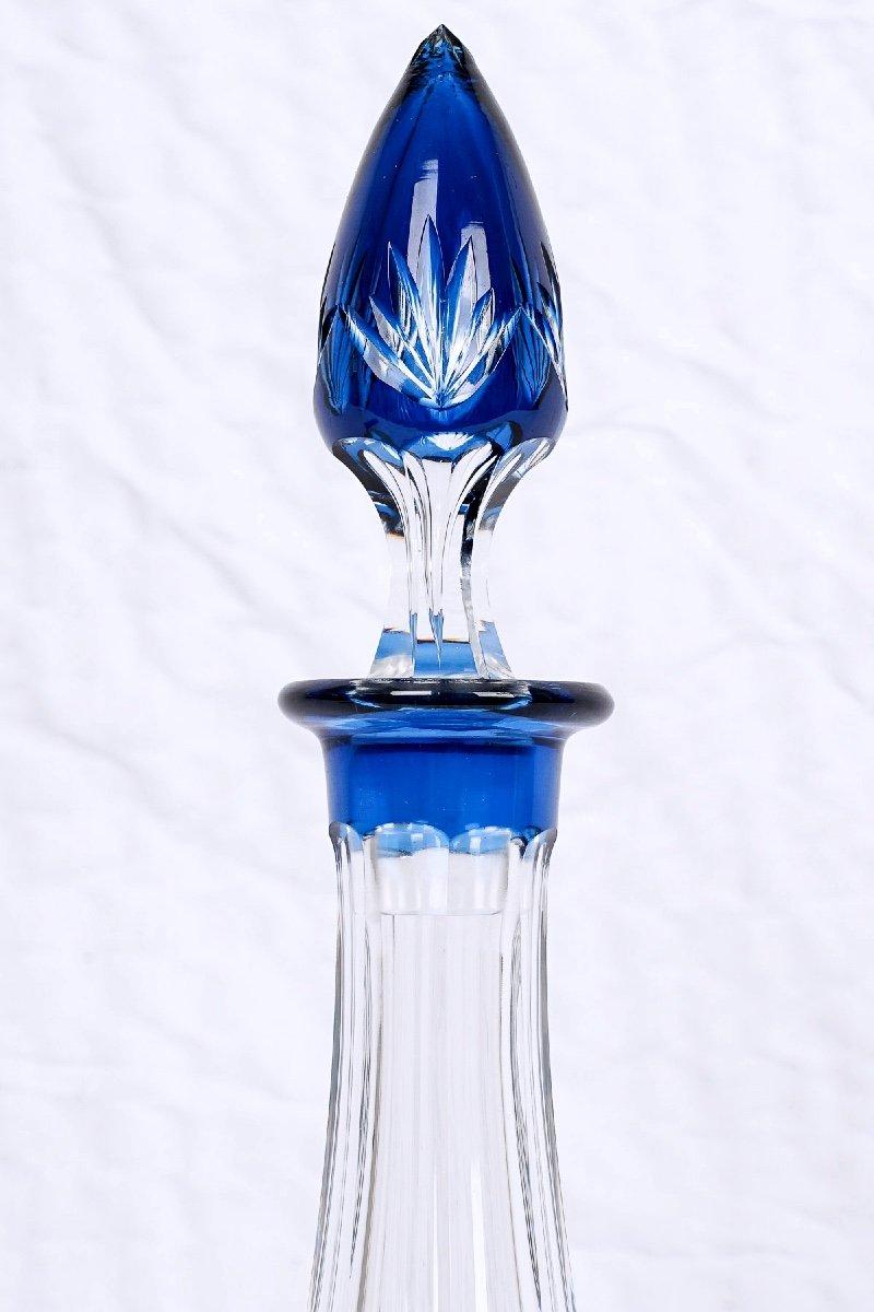 Wine Carafe - Cristallerie Val Saint-lambert - Model: Pyramid - Period: 20th Cen In Excellent Condition For Sale In CRÉTEIL, FR