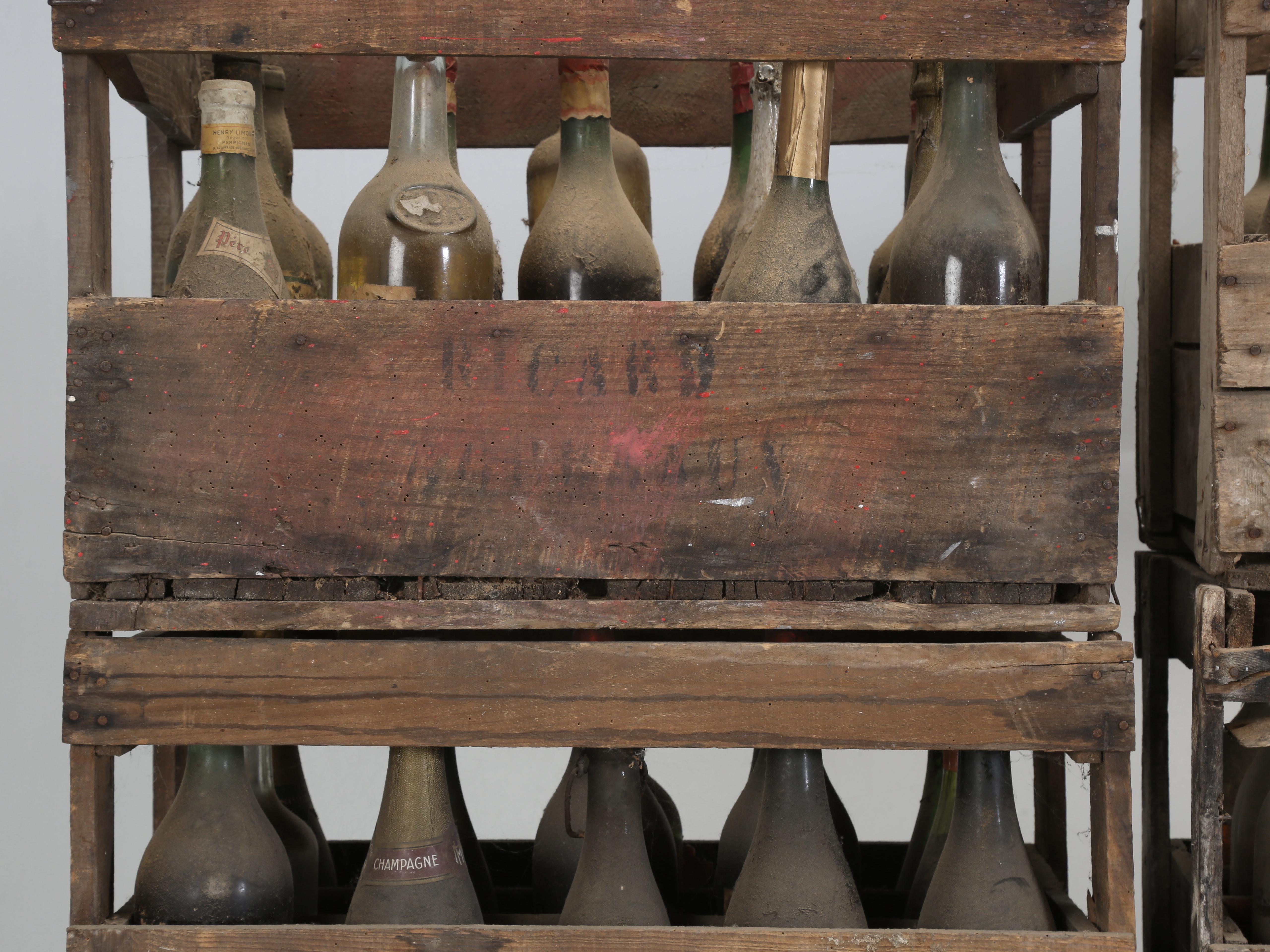 old wine crates