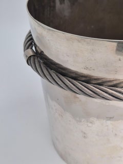 Wine Cooler attr. Célestin Osselin, early 20th Century France, silver plate.
