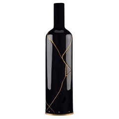 Wine Cooler Handmade in Silver, Kintsugi Design Luxury Gift Idea, Made in Italy