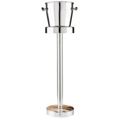 Wine Cooler with Stand in Stainless Steel and Corno Italiano, Mod. 530-531