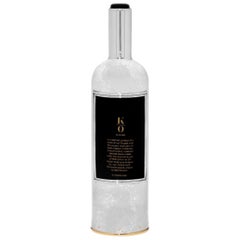Couvercle de bouteille de vin, The Window, Luxury Idea, Solid Pure Silver, Hand Made Italy