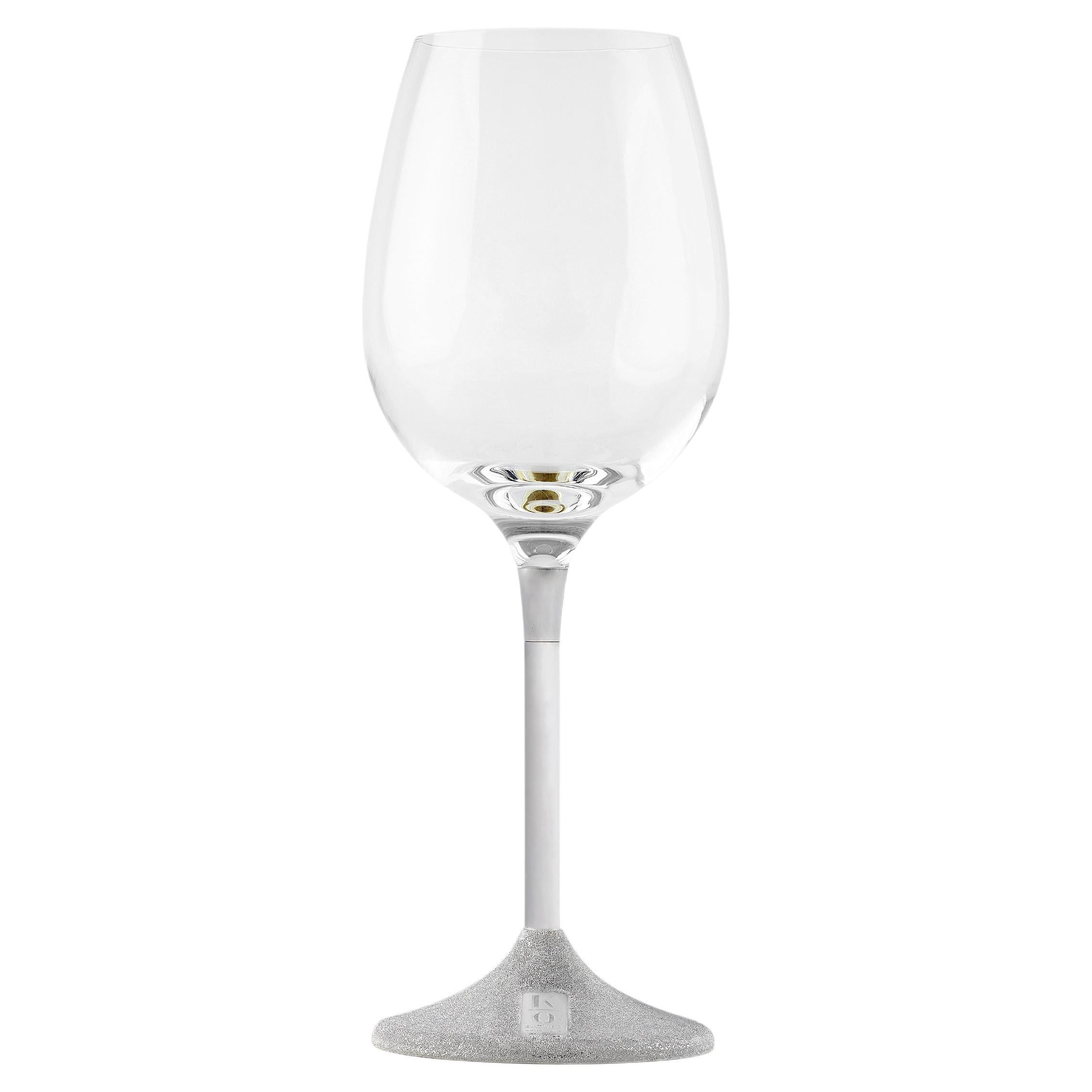 Wine Glass Luxury, Sterling Silver, 1 Piece, Made in Italy