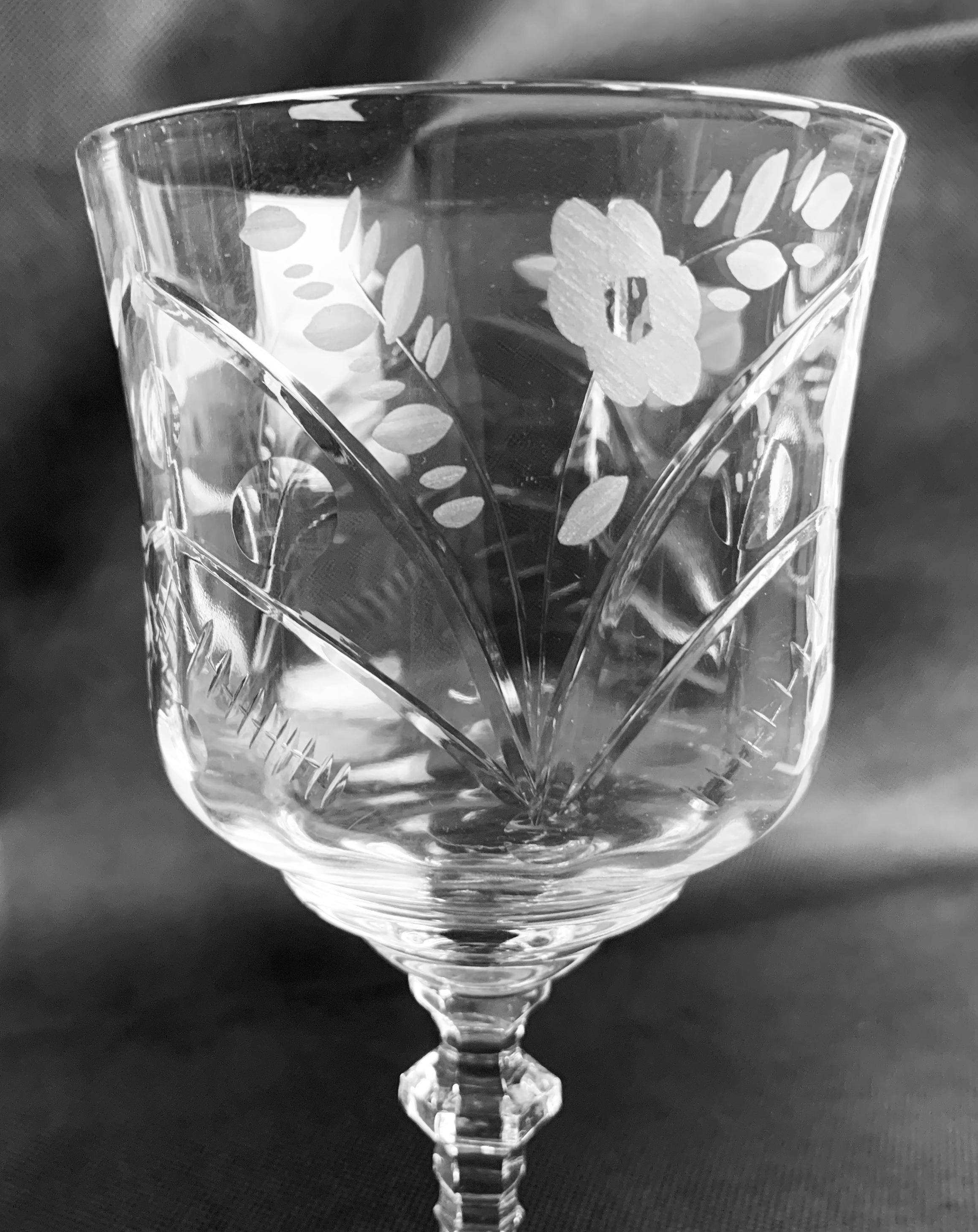 Mid-20th Century Rock Sharpe's Wine Glasses in the 