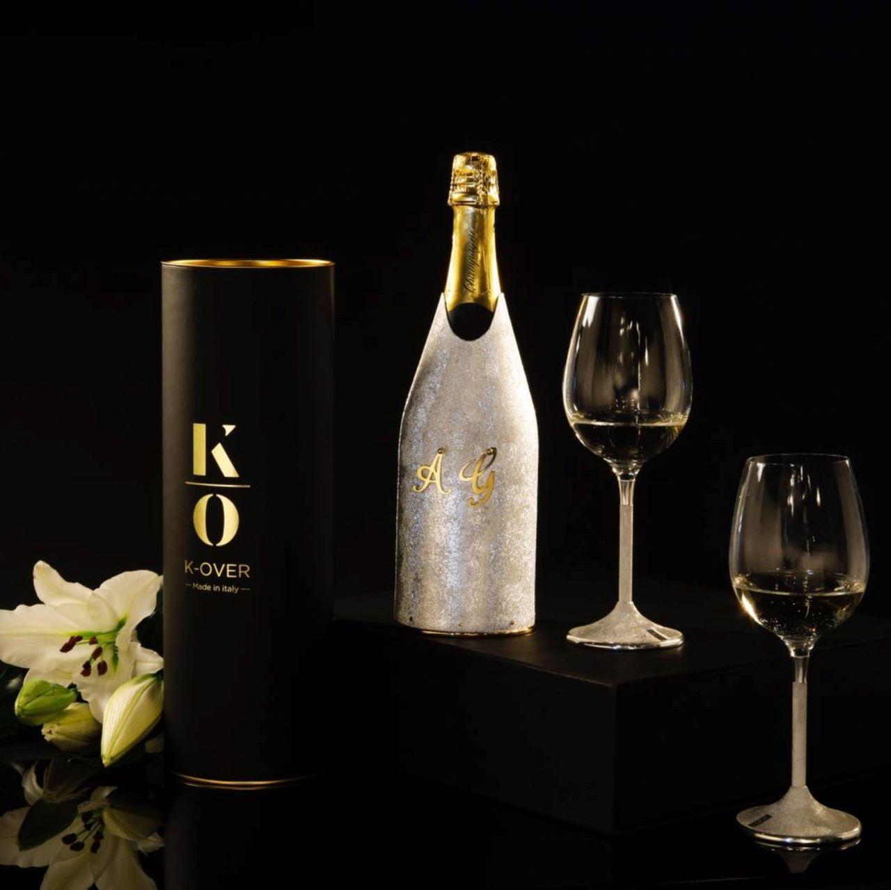 Bicchieri da vino e bicchieri da Champagne Coupe, in argento sterling,  Set di 4 pezzi in vendita 1