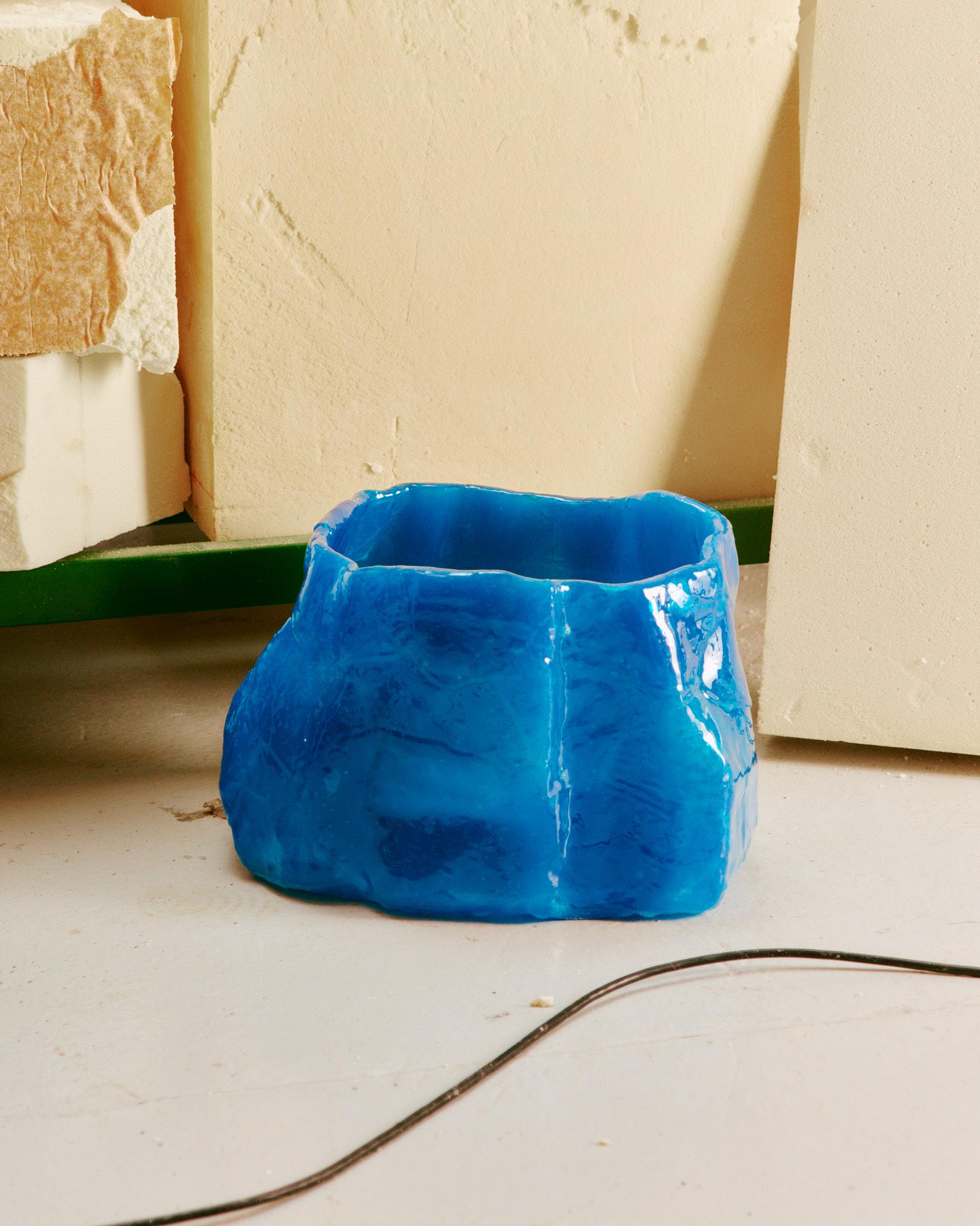 Wine Gum 6 Vessel by Casper Johs
Dimensions: Ø 38 x H 26 cm.
Materials: Wine gum and resin.

The vivid and colorful universe was the start of an in-depth investigation of the possibilities within candy. Here everything is possible. A car can taste