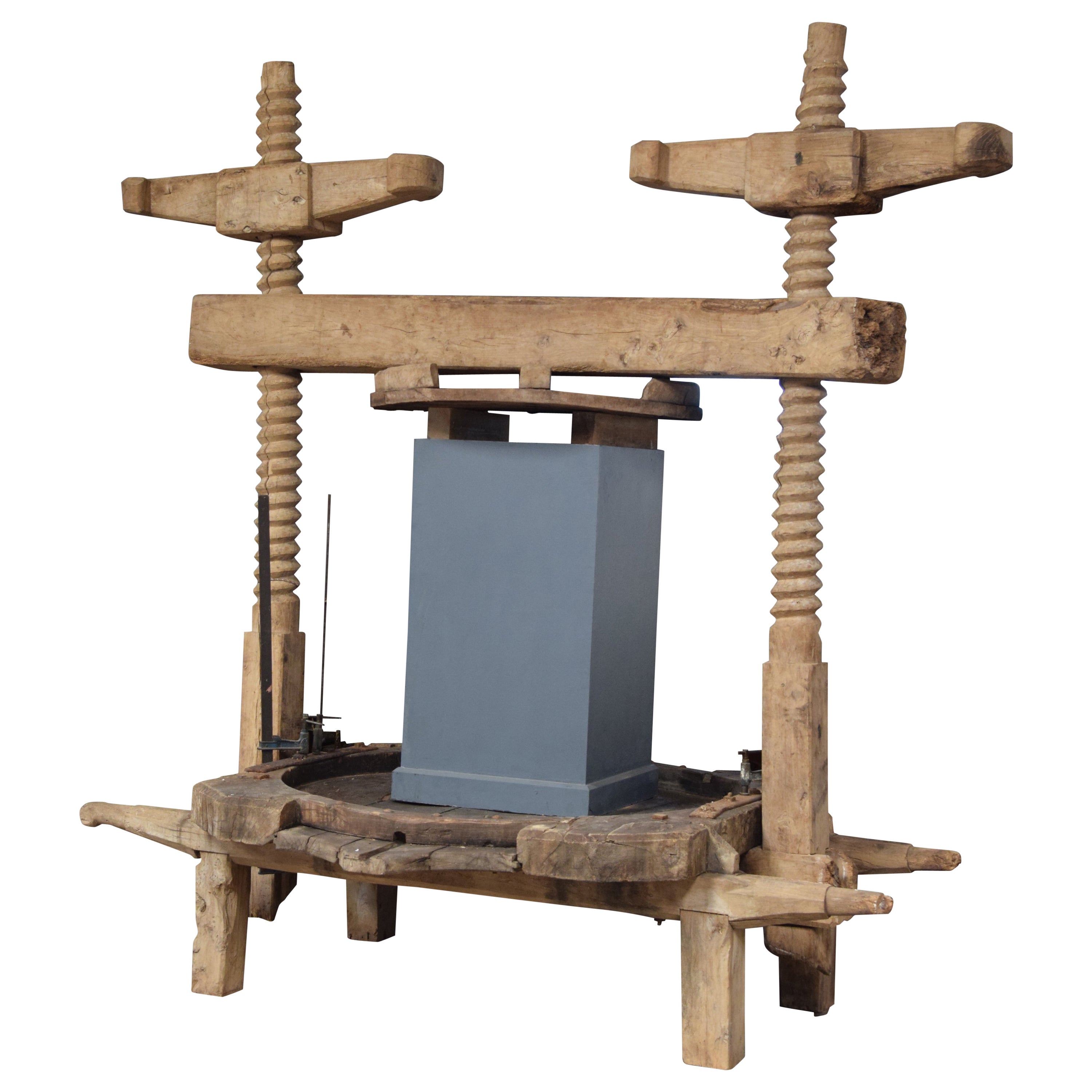 Wine Press, Wood, Metal, Spain, Around 1800
