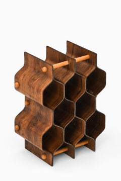 Wine Rack / Bottle Stand in Rosewood by Torsten Johansson, 1950's
