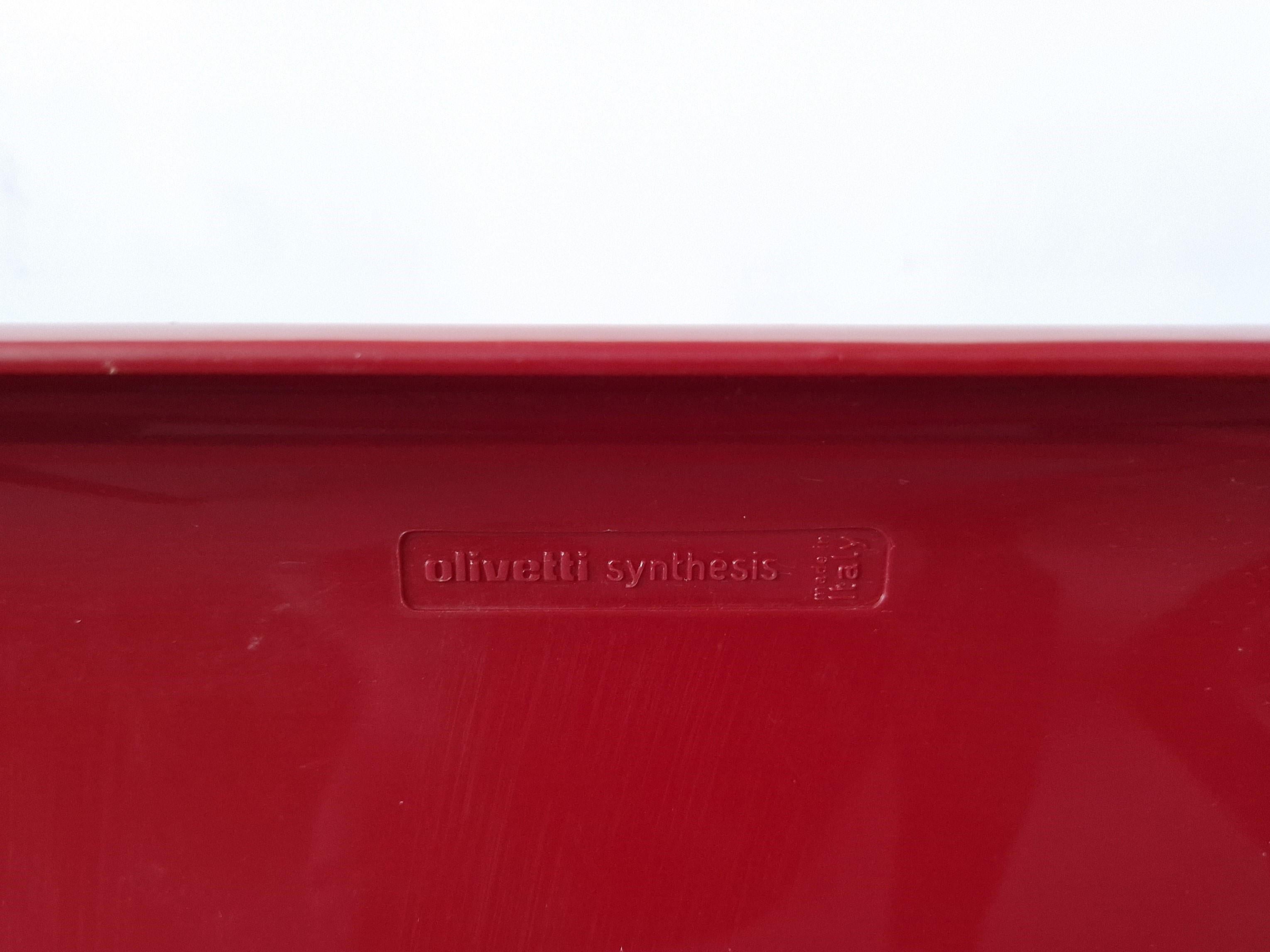Wine Red Synthesis 45 Armchair by Ettore Sottsass for Olivetti, Italy 1970's 1