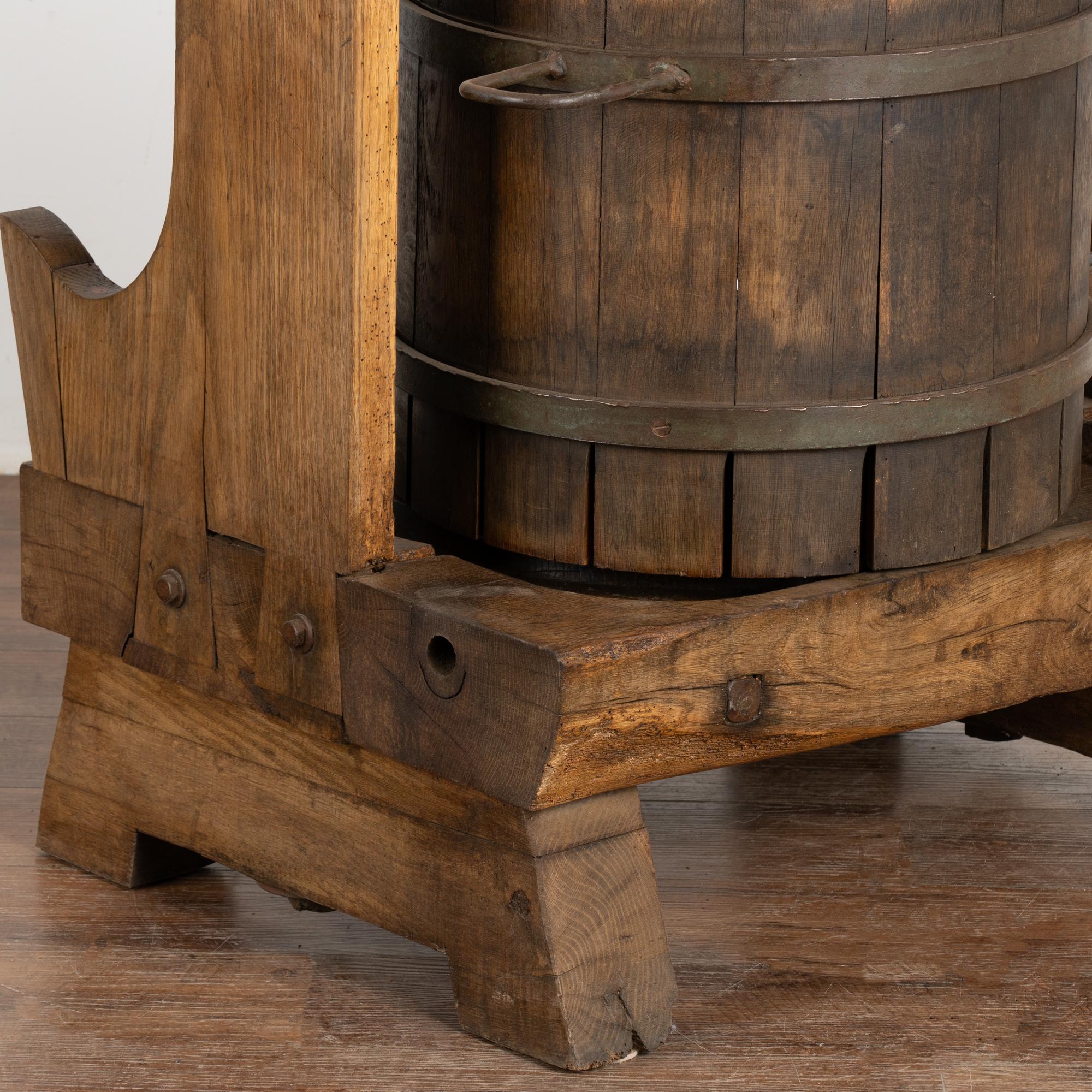Wine Tasting Table Standing Bar from Old Wine Press, Hungary circa 1900 3