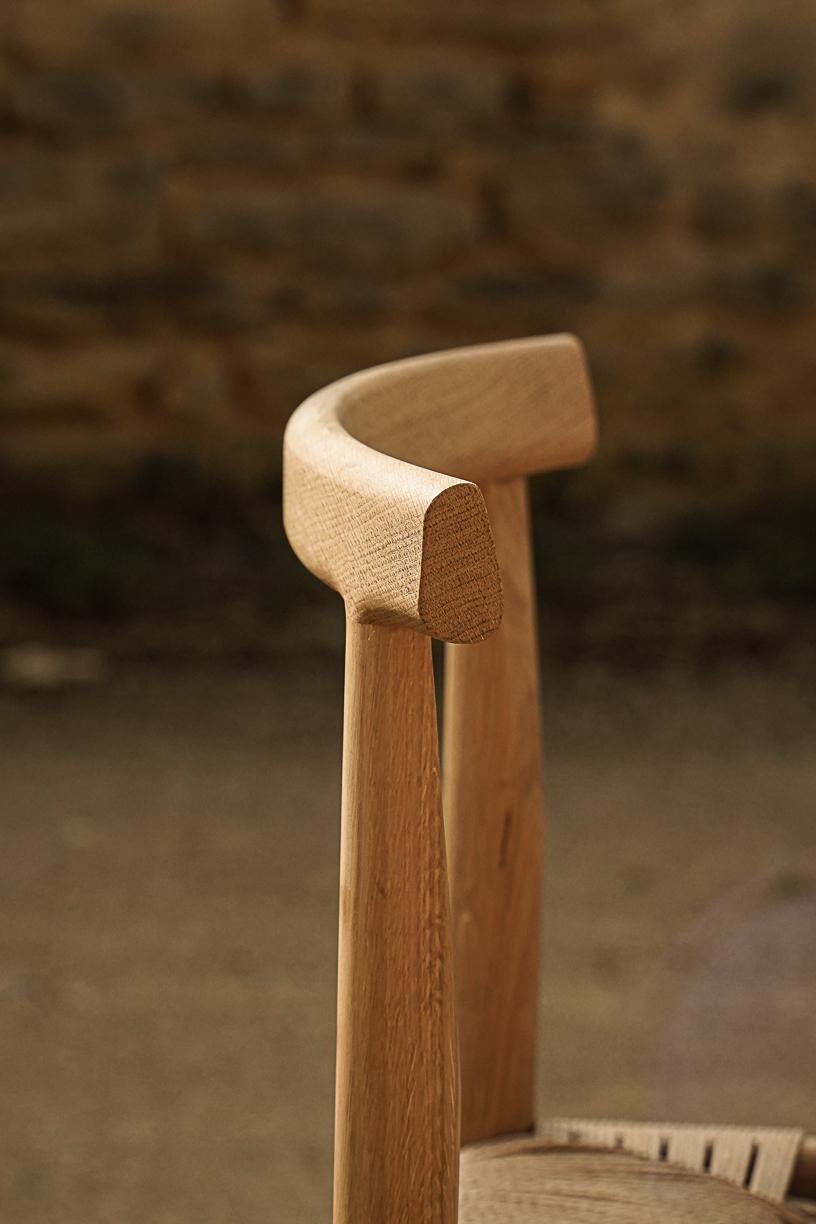 French Winema Oak Chair by La Lune For Sale