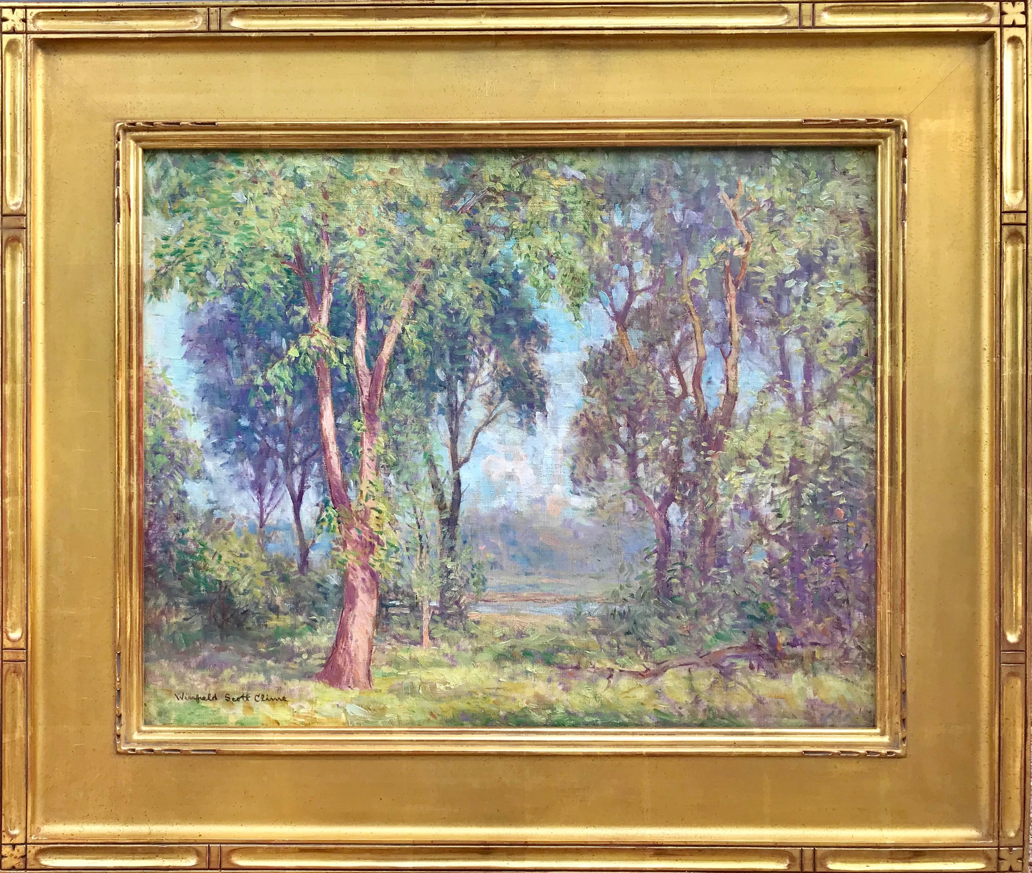 “Woodland Vista” - Painting by Winfield Scott Clime