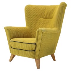 Vintage  Wing Armchair, Czechoslovakia, 1950s. 