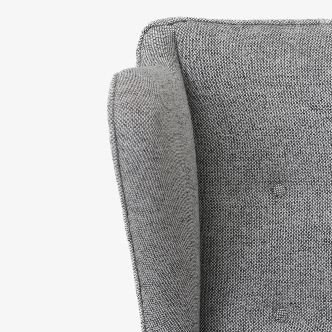 Sessel mit geflügelter Rückenlehne von Børge Mogensen (Skandinavische Moderne) im Angebot