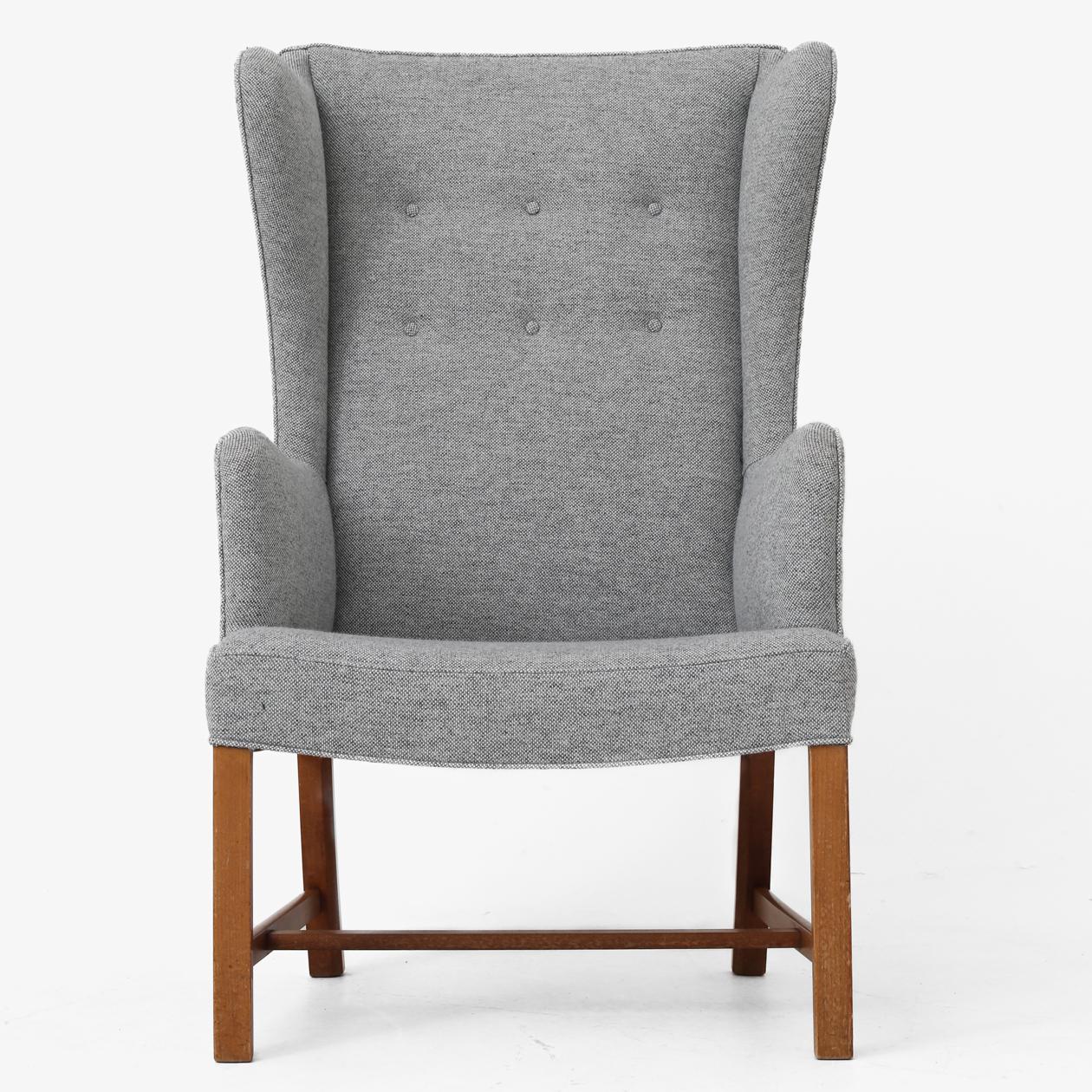 Sessel mit geflügelter Rückenlehne von Børge Mogensen (20. Jahrhundert) im Angebot