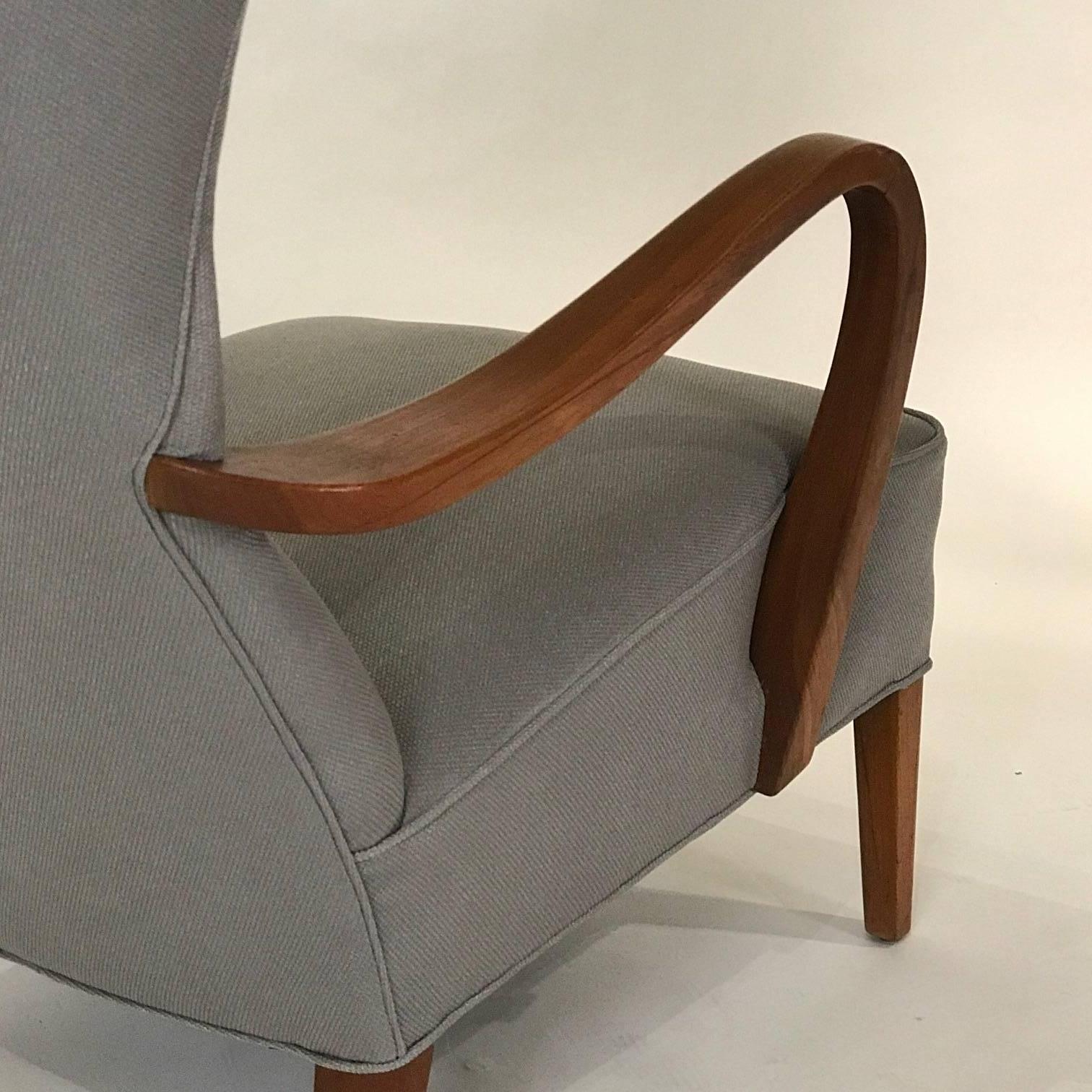 Wingback Lounge Chair by Frode Holm In Good Condition In Hudson, NY