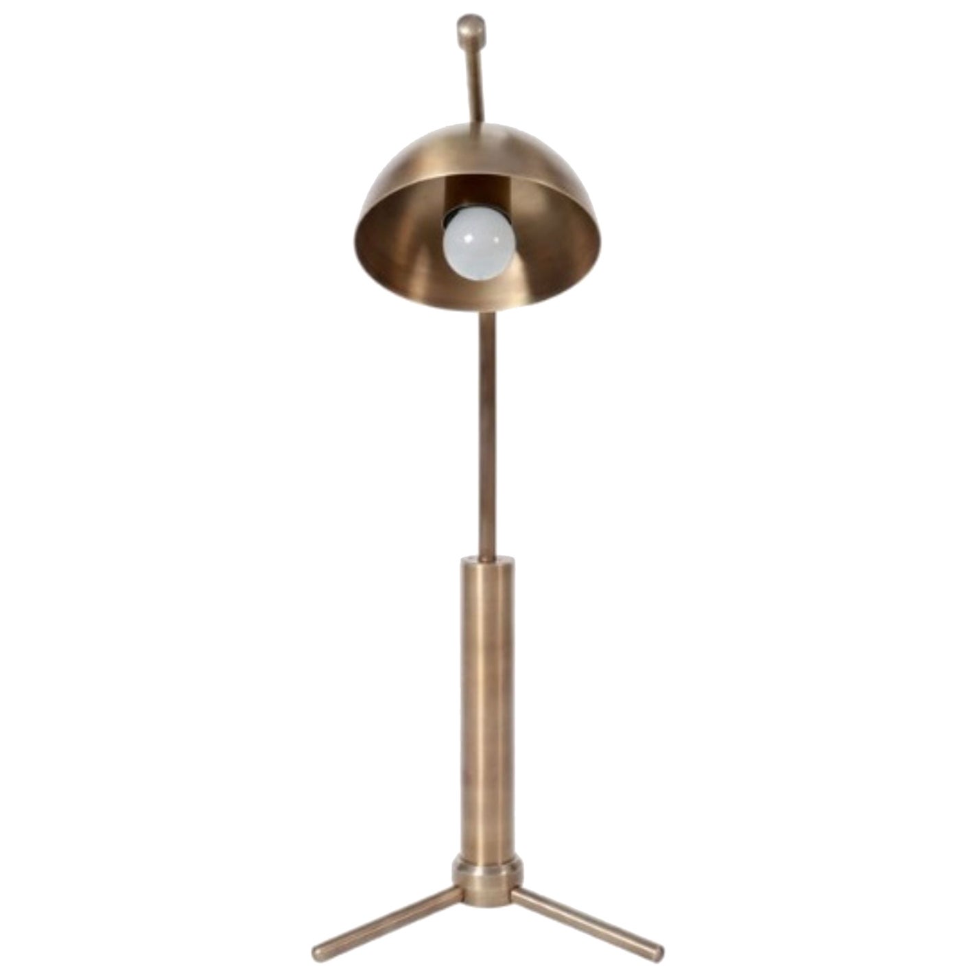 Lámpara de escritorio Wing Brass Dome by Lamp Shaper en venta