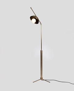 Wing Brass Dome Floor Lamp by Lamp Shaper