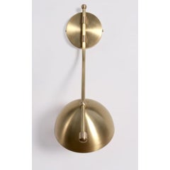 Wing Brass Dome Wall Sconce by Lamp Shaper