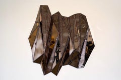 Wing Bronze Wandstück aus geschweißtem, spiegelpoliertem Edelstahl von Julian Mayor