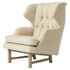 Wing Chair by Edward Wormley with Ottoman