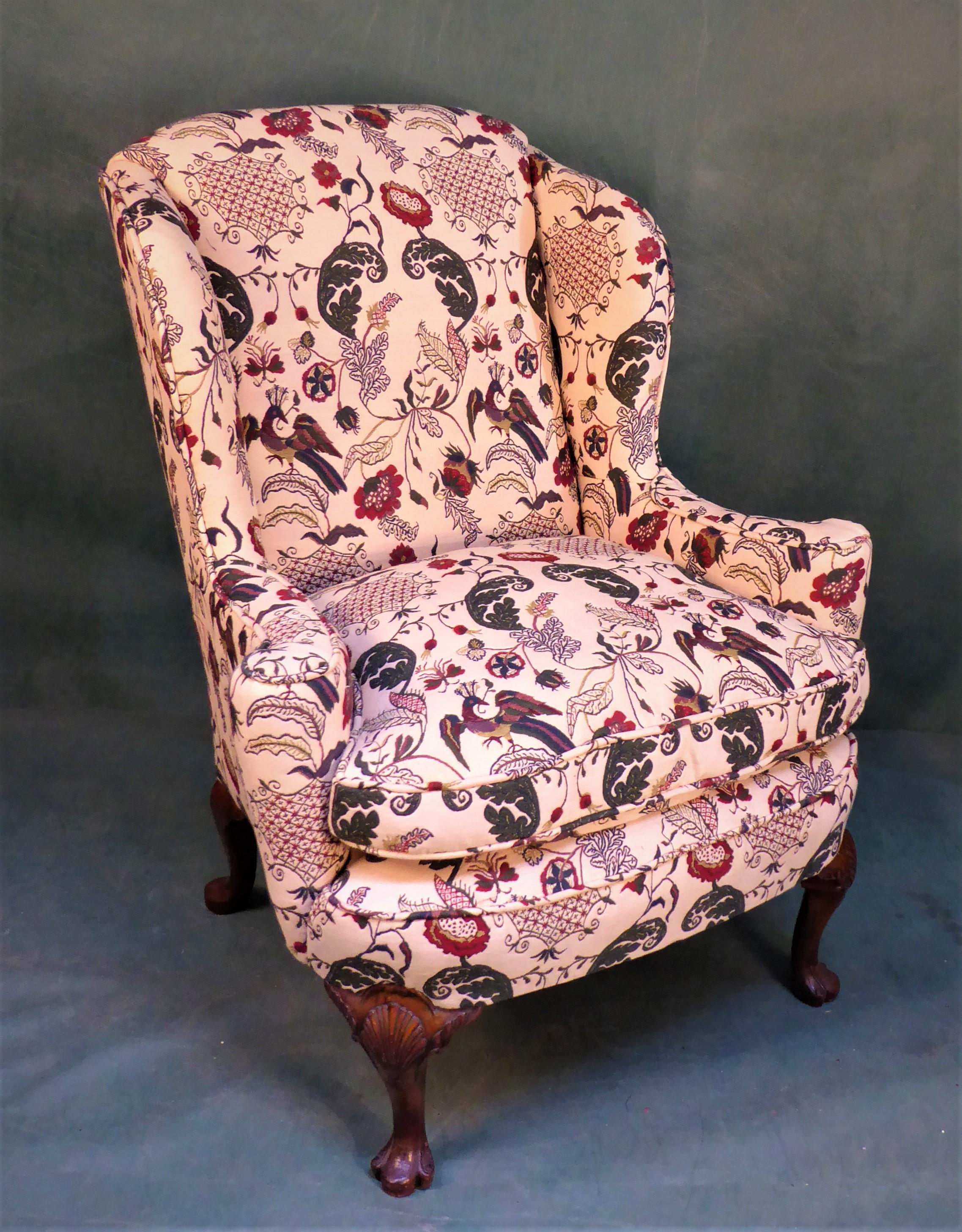 Georgian Wing Chair, circa 1920 For Sale