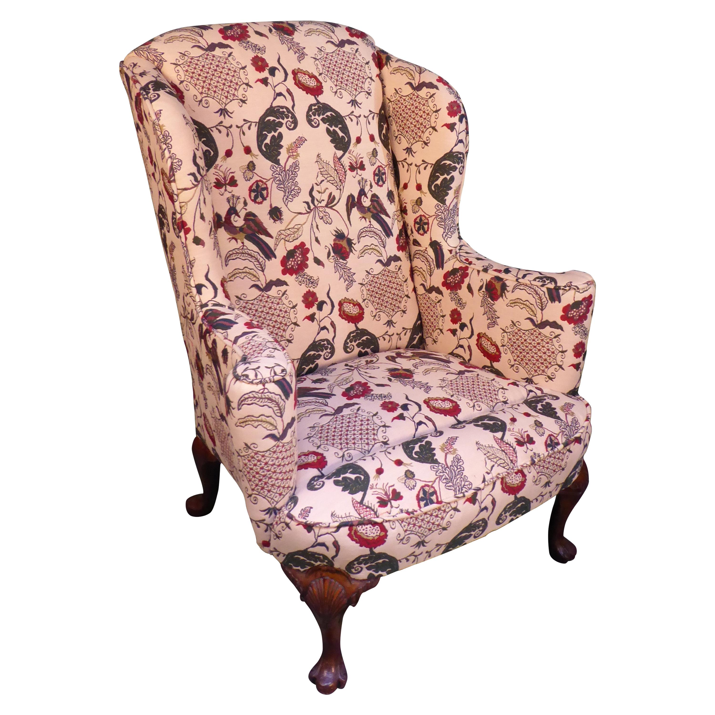 Wing Chair, circa 1920 For Sale